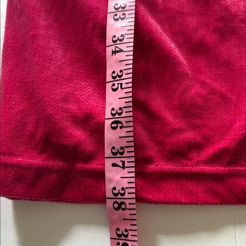 Disney Jessica Rabbit Fuchsia Velvet Sleeveless Midi Dress Size XS - Picture 13 of 13
